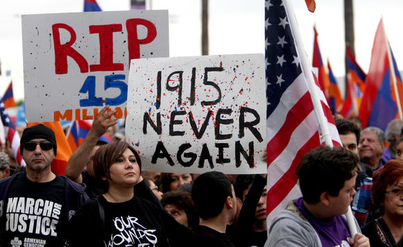 Armenian Genocide rally in Los Angeles