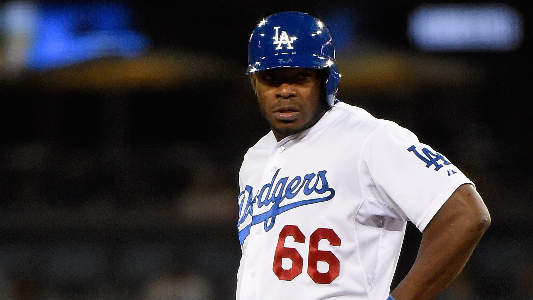 Dodgers' Yasiel Puig placed on disabled list for first time