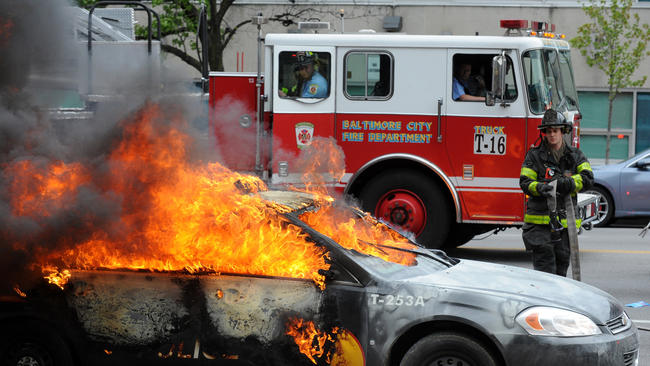 Violent rioting rages across Baltimore - Baltimore Sun