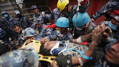 Teen pulled from rubble 5 days after Nepal quake; LAFD plays role.