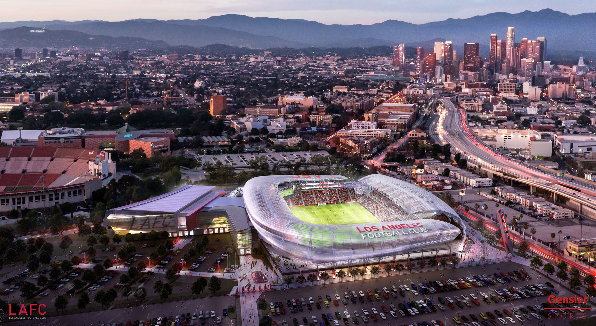 Expansion L A  Soccer Team Plans New Stadium On Sports