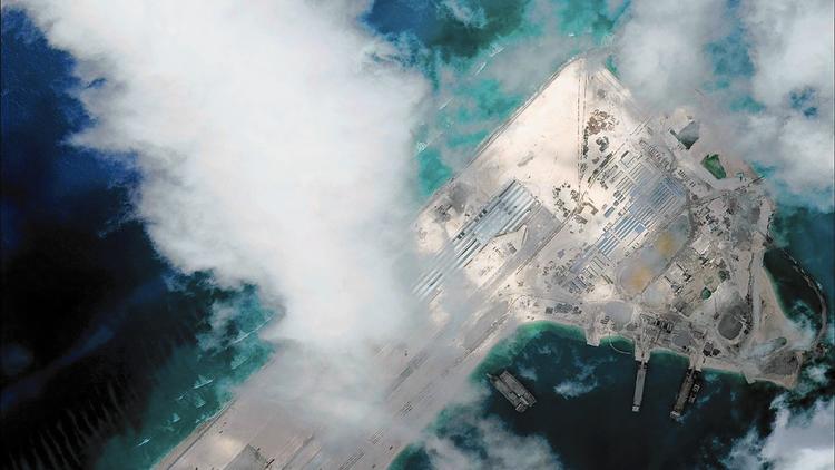 China builds on Fiery Cross Reef