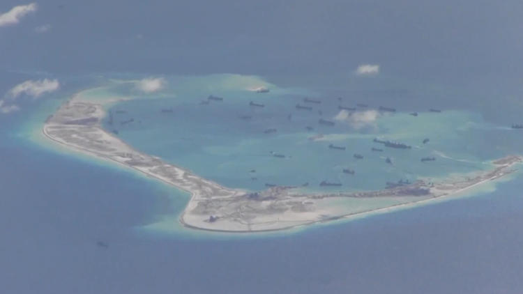 U.S. Navy documents new islands being built in South China Sea