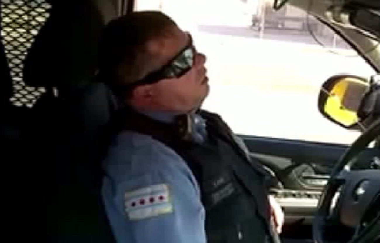 Cop Purportedly Sleeping On Video Gets Suspension Chicago Tribune