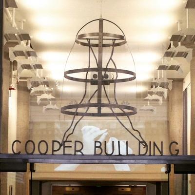 Kimberly Brooks' welded steel sculpture, "Ephemerality of Manner," will remain permanently in The Cooper Building in downtown L.A.'s fashion district.