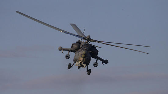 Russian MI-28 attack helicopter