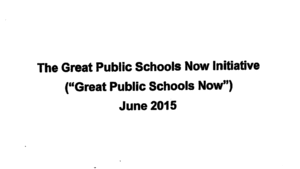The Great Public Schools Now Initiative
