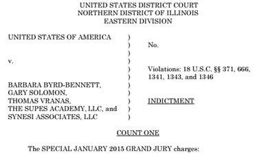 PDF: Read the Barbara Byrd-Bennett indictment