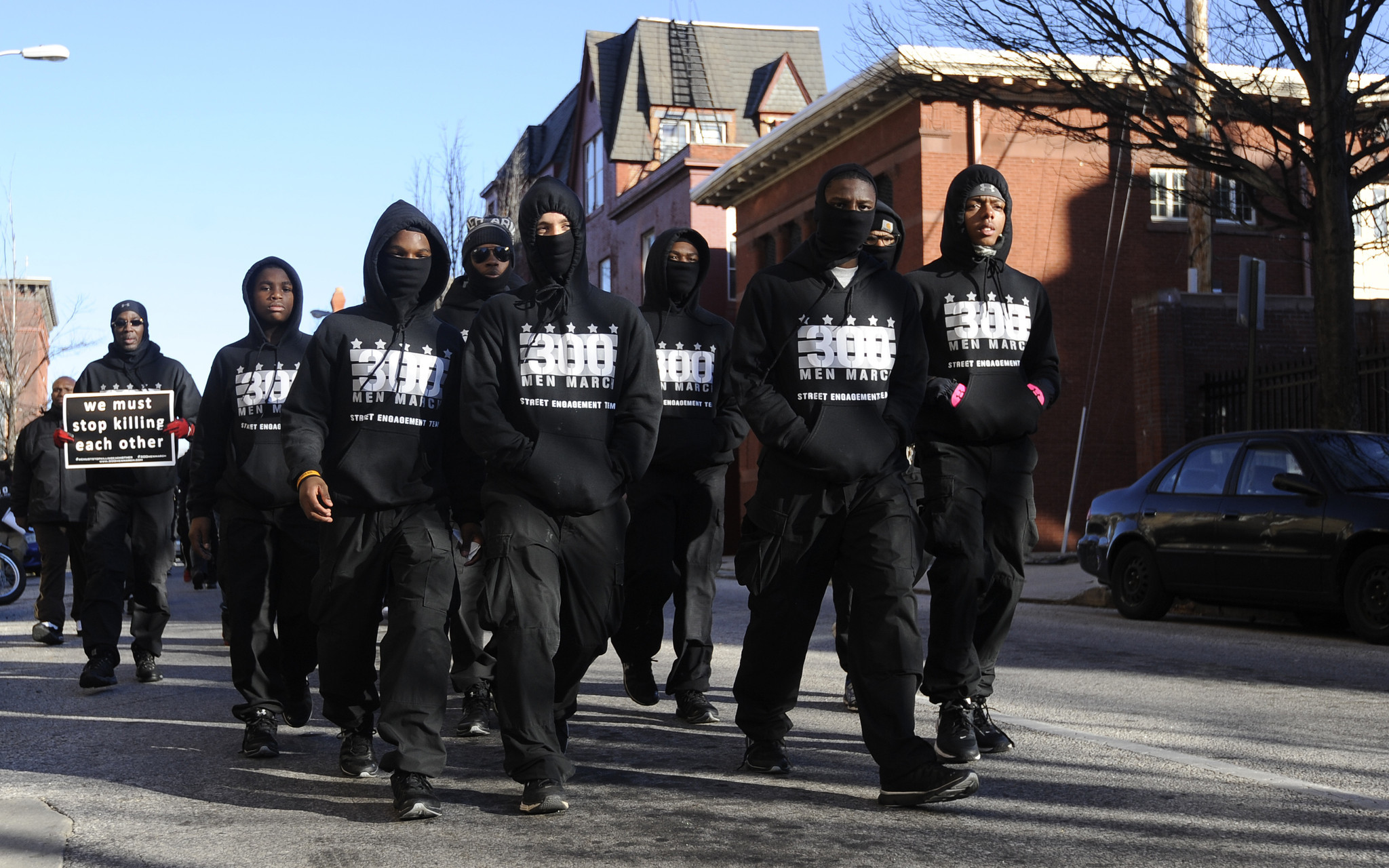 300 Men March rally with city on brink of 300 homicides - Baltimore Sun2048 x 1280