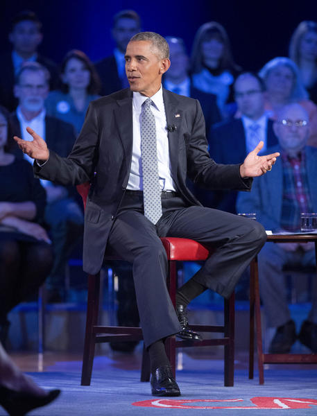 Obama Slams NRA 'fiction,' '<strong>Conspiracy</strong>' <strong>Theories</strong> At Tow...