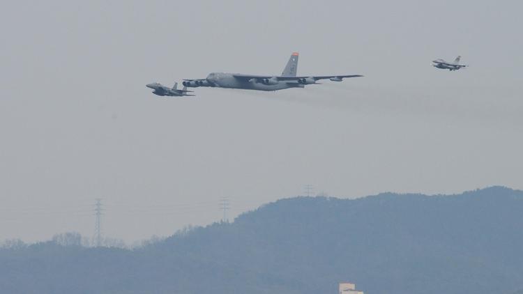 B-52 flies near North Korea