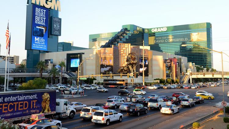 The MGM Grand is one of the dozen MGM Resorts properties along the Strip that, come spring, will begin charging guests to park. (Las Vegas News Bureau)