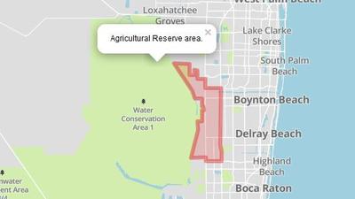 Map: Agricultural Reserve in Palm Beach County