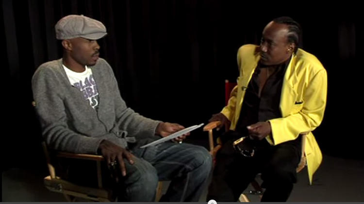 Actor Wood Harris and Nathan Barksdale