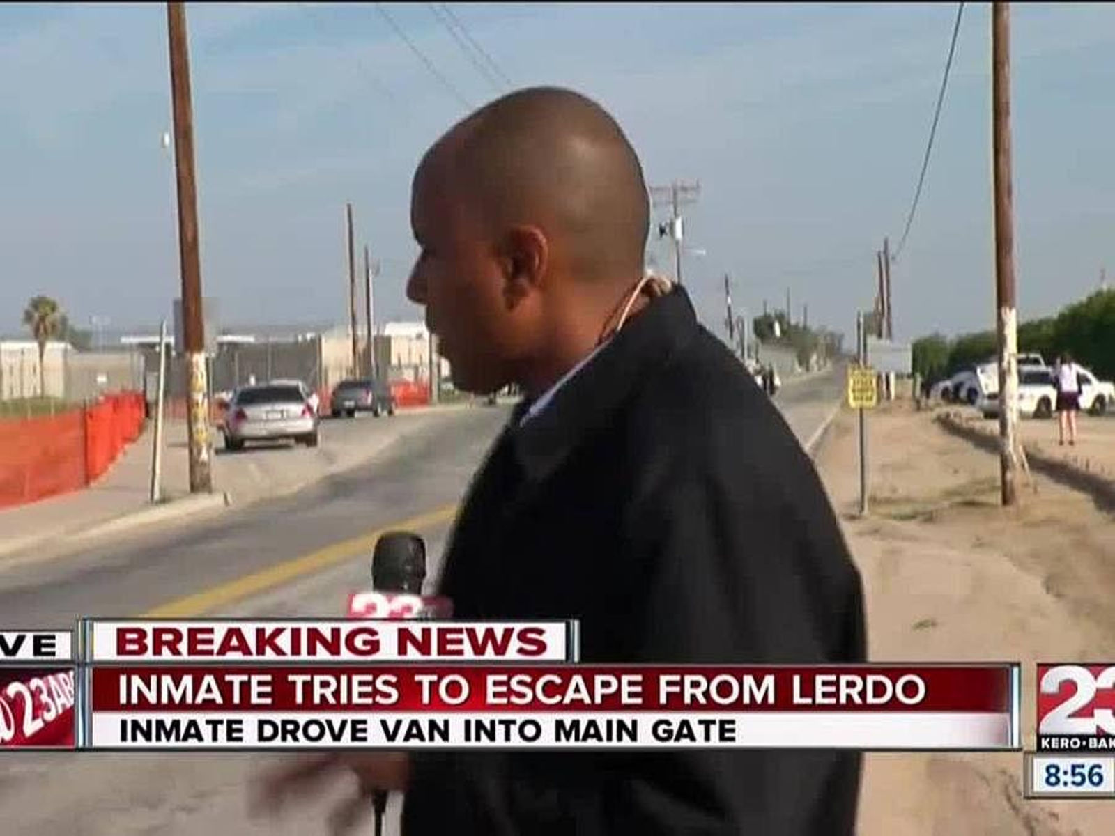 CHP Escaped inmate involved in traffic collision near Lerdo Jail LA