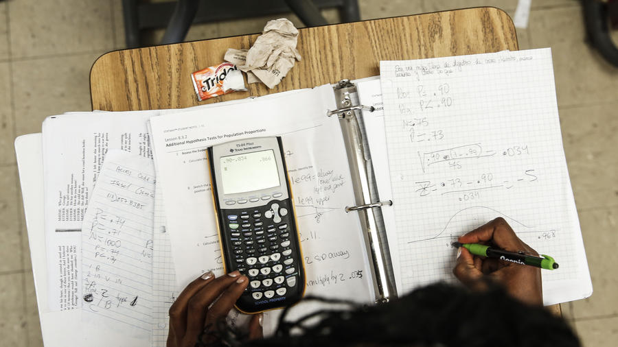 To get to math in college, students have to get through Algebra.