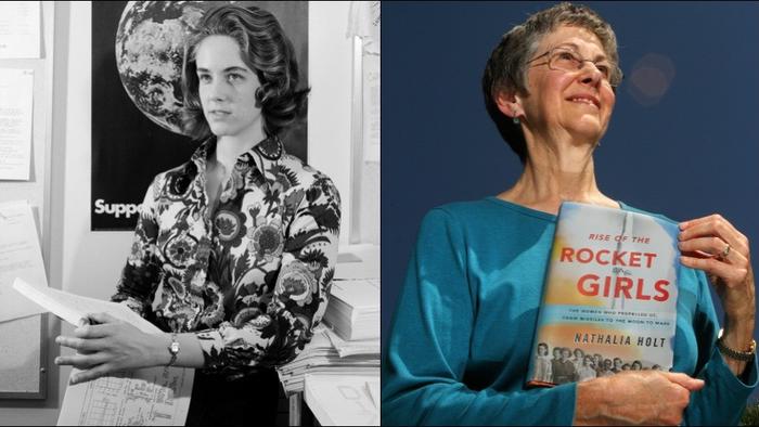 Sylvia Miller in 1973 and today