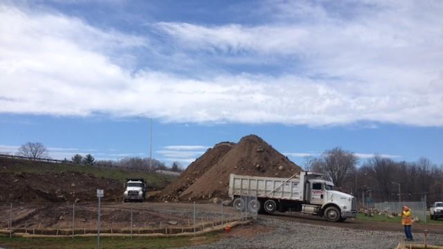 A massive pile of dirt in Southington