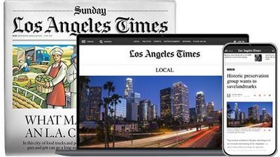 How do you schedule delivery of the LA Times newspaper?