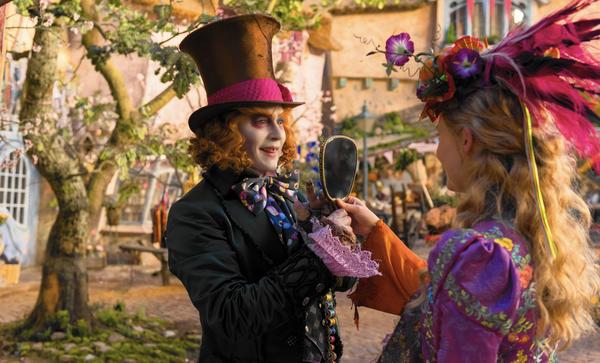 Alice (Mia Wasikowska) returns to the whimsical world of Underland and travels back in time to save the Mad Hatter (Johnny Depp) in Disney's "Alice Through the Looking Glass."