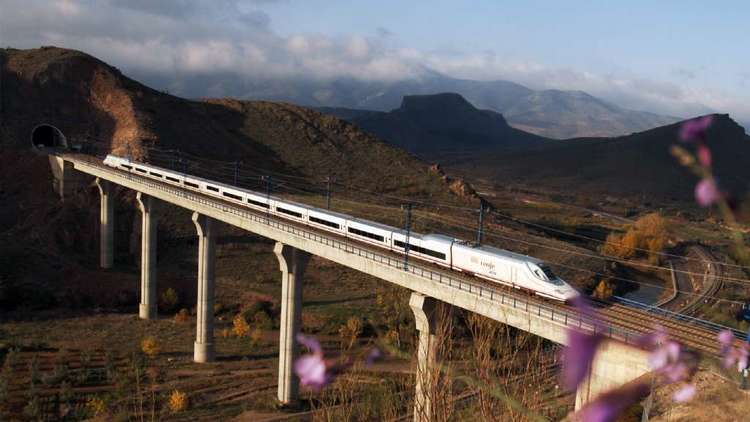 High-speed train in Spain