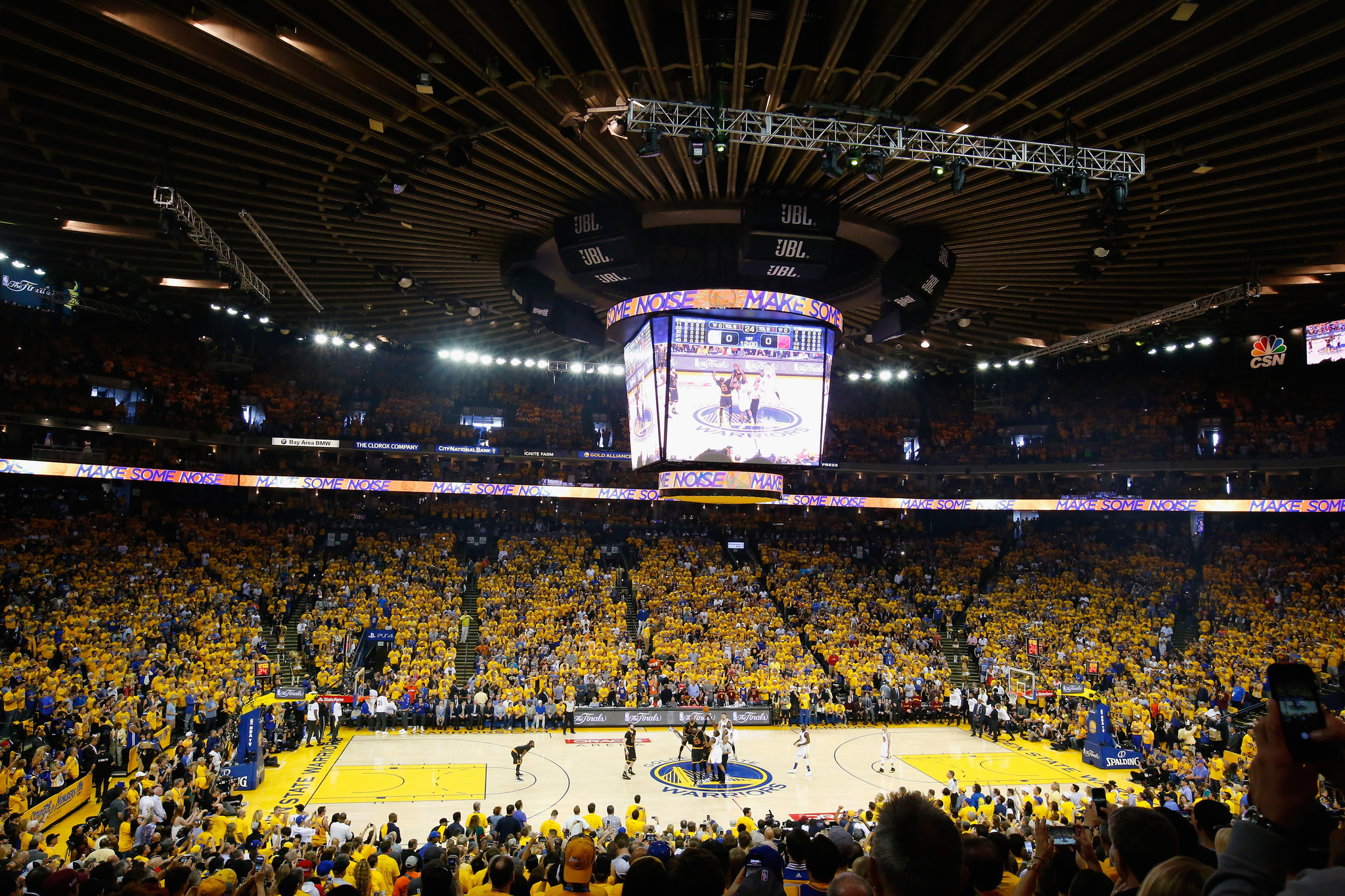 Fan in critical condition after fall over Oracle Arena railing during