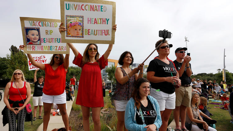vaccine protest