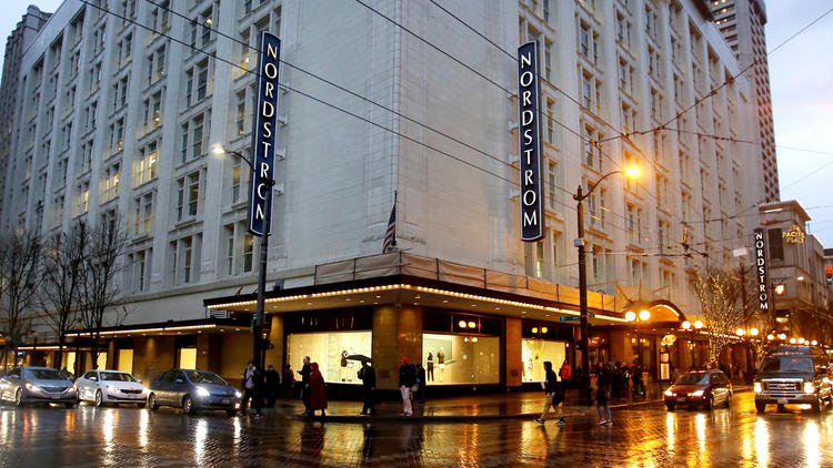 Nordstrom's flagship store in downtown Seattle, Wash.
