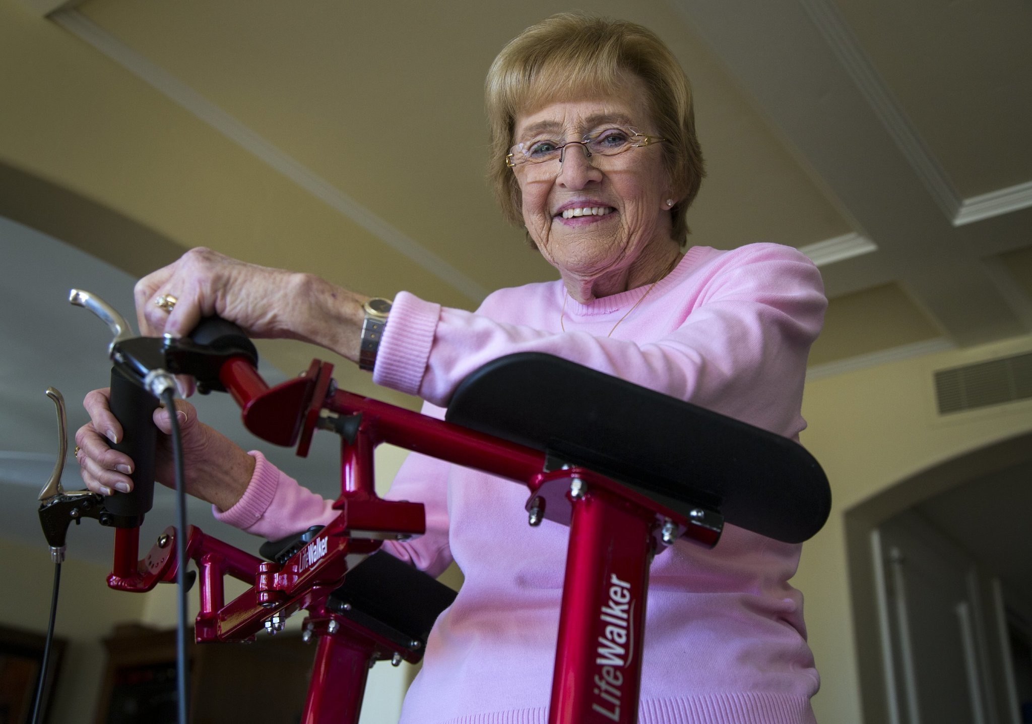 Making strides with an upright walker - The San Diego Union-Tribune