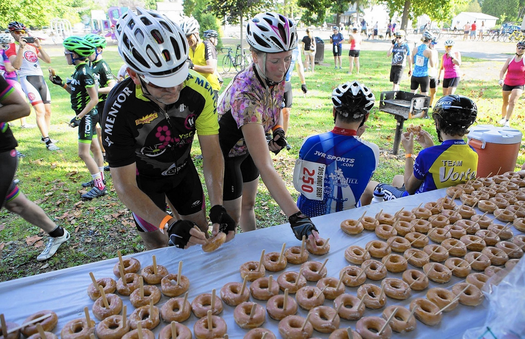 It's a race — to eat the most doughnuts The Morning Call