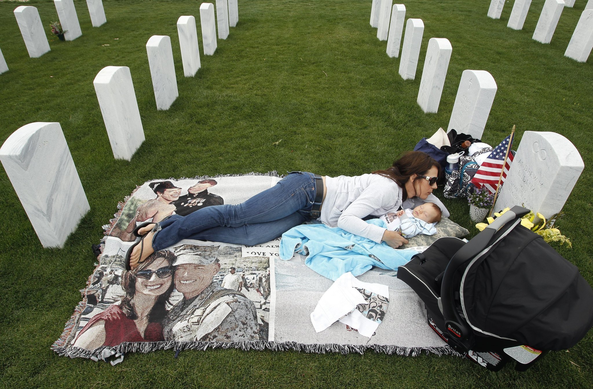Image result for memorial day gravesite widow