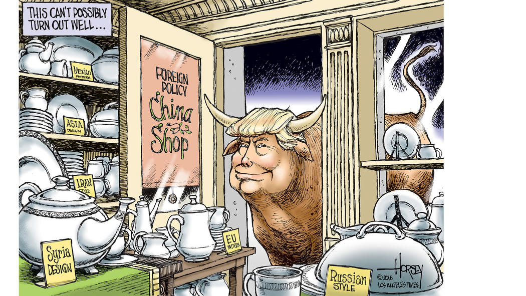 Image result for trump bull in a china shop