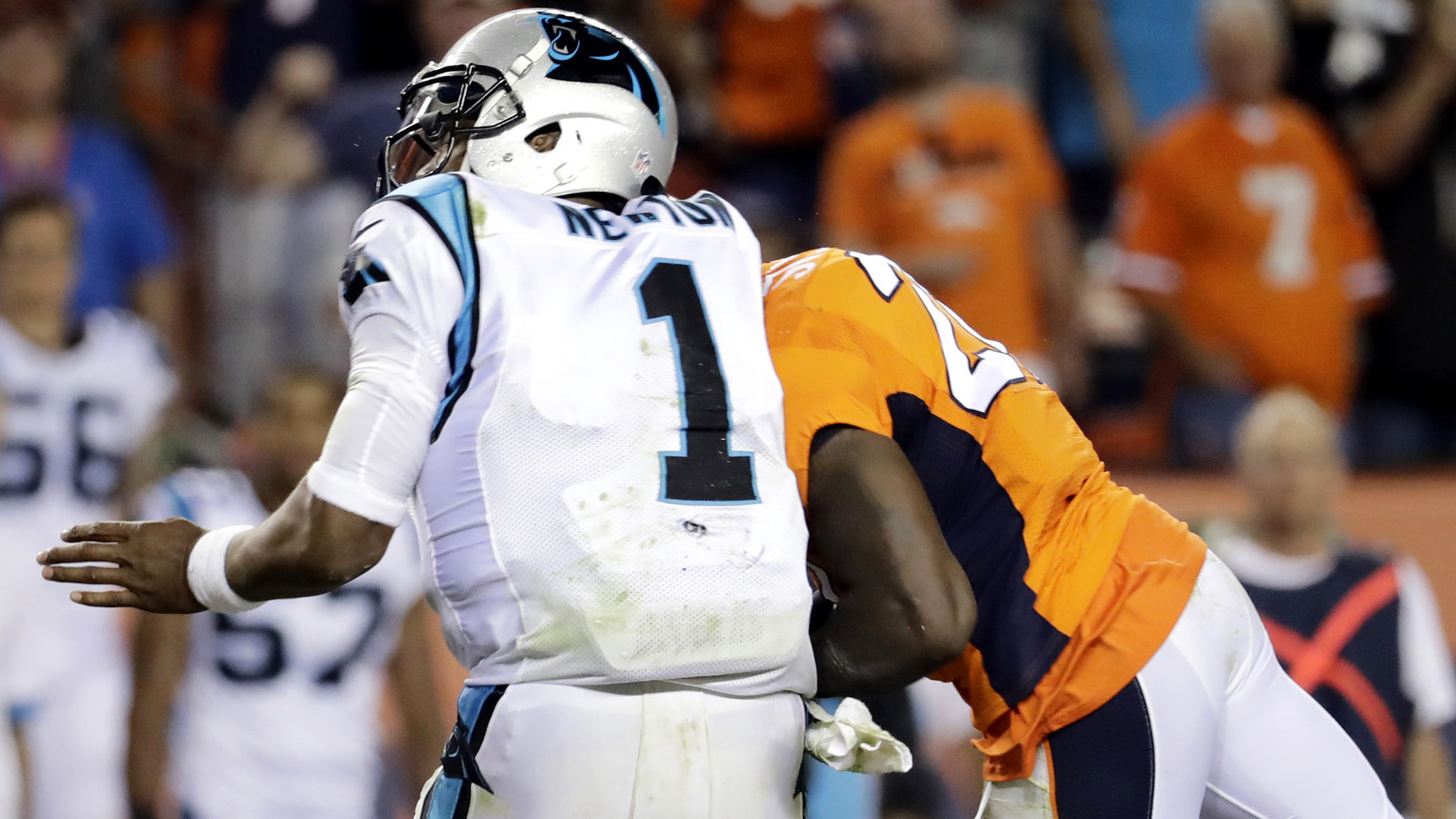 Two Broncos fined $42,540 total for head-to-head hits on Cam Newton