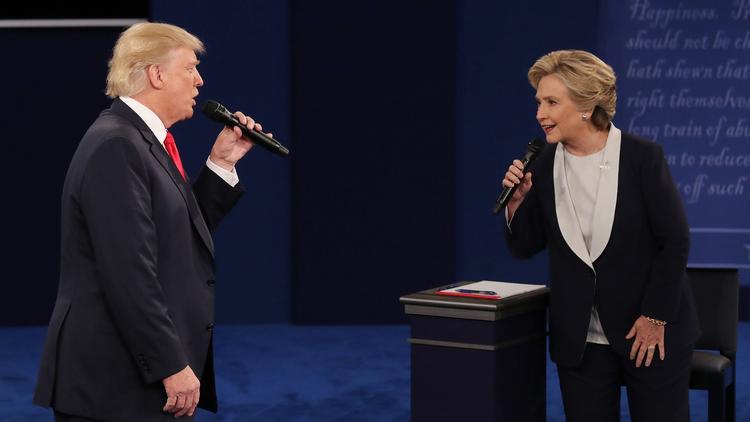 Photos: Presidential debate between Donald Trump, Hillary Clinton