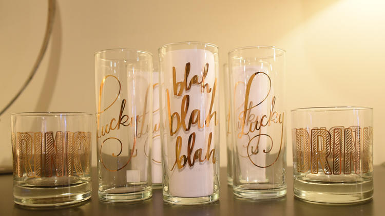 Festive Glasses (from $13), The House Downtown, Belvedere Square, 524 E. Belvedere Ave., (410) 464-1440, thehousedowntown.com