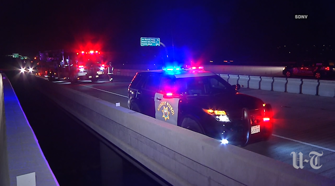 1 dead, 1 critical in fall from I-15 at Lake Hodges