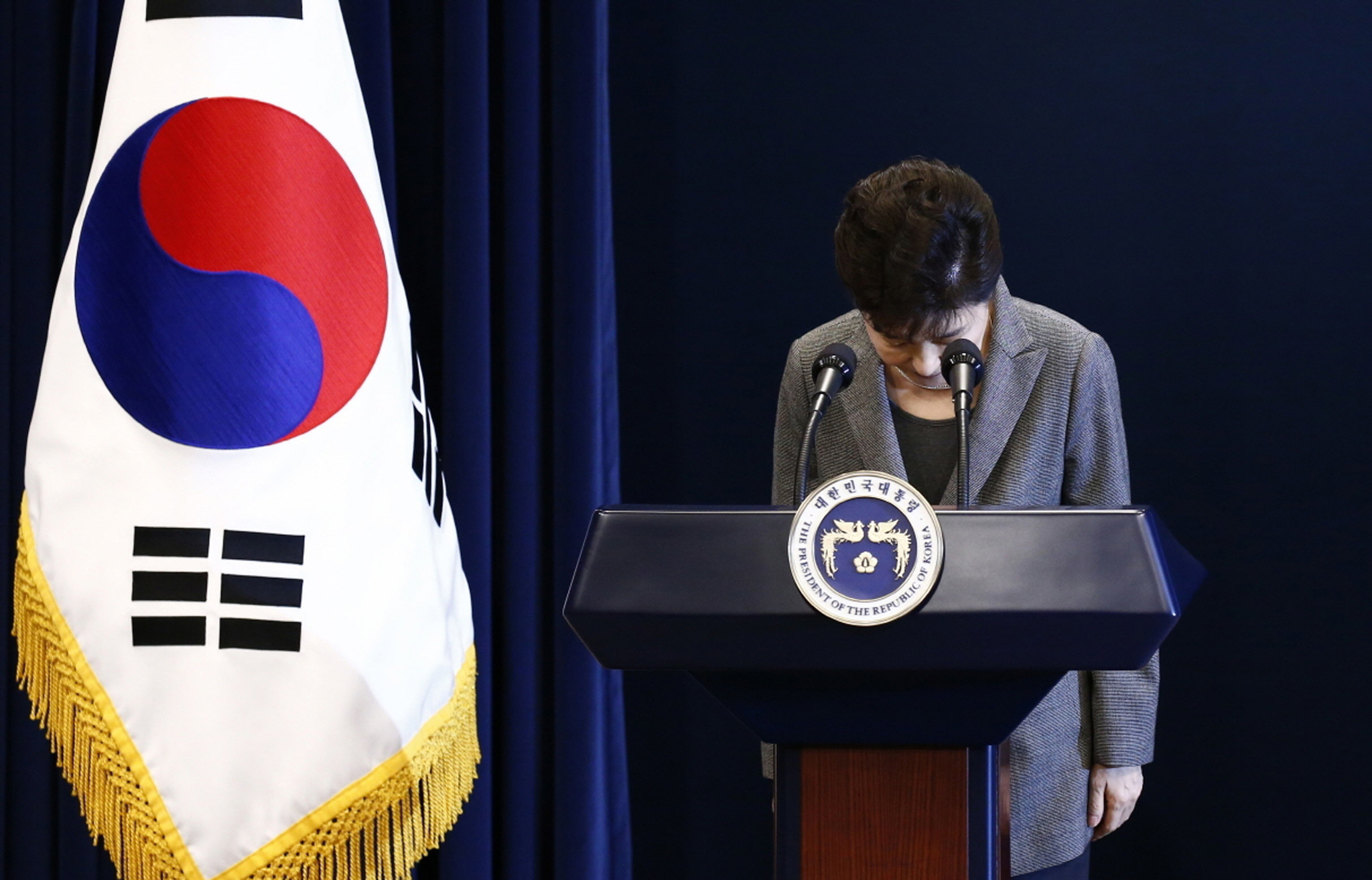 Destitution de la Premier Ministre de Corée du Sud. (Photo : Jeon Heon-kyun / Pool Photo)