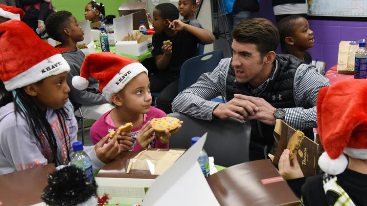 Michael Phelps makes surprise visit to Boys & Girls Clubs of Harford County