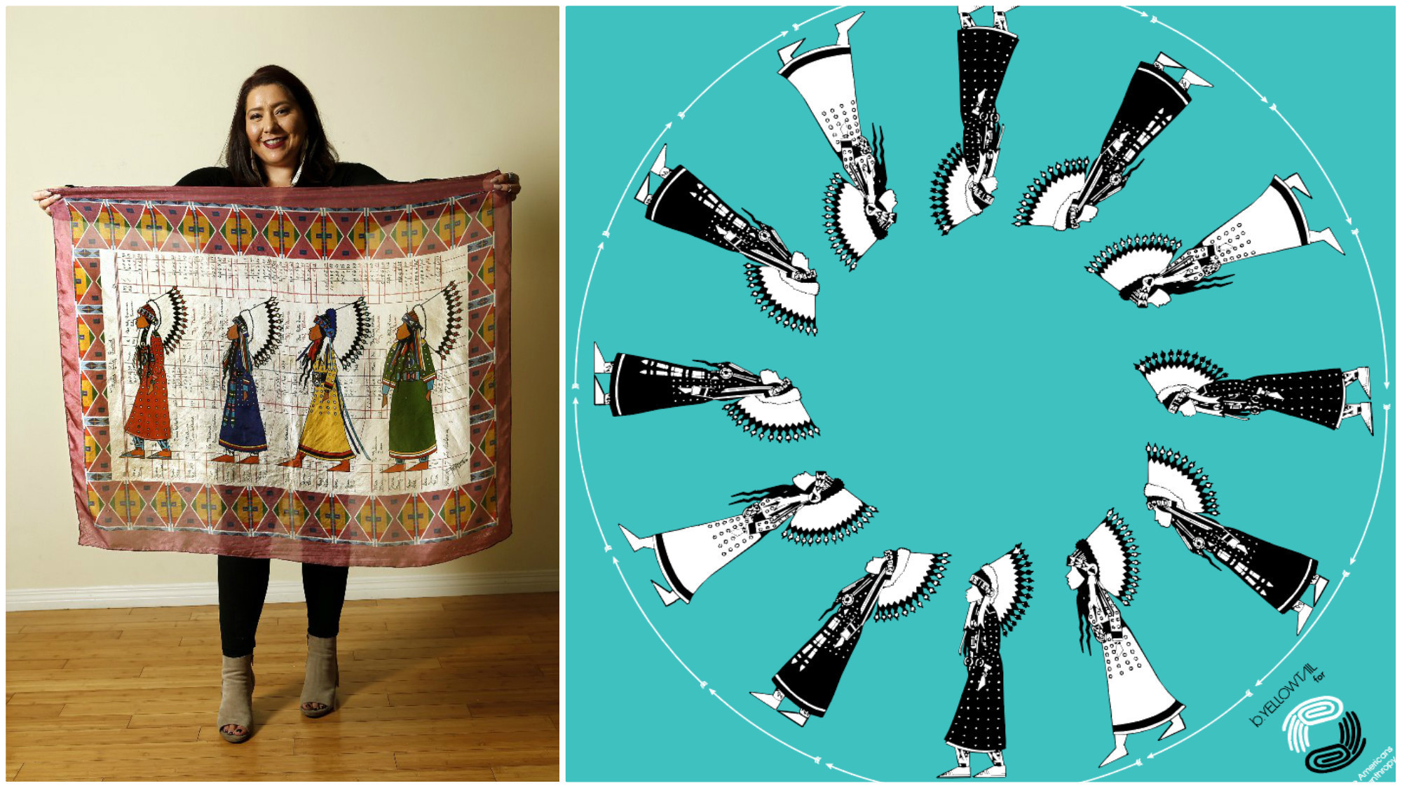 LA designer Bethany Yellowtail creates a silk scarf for Women's March on Washington - Los Angeles Times