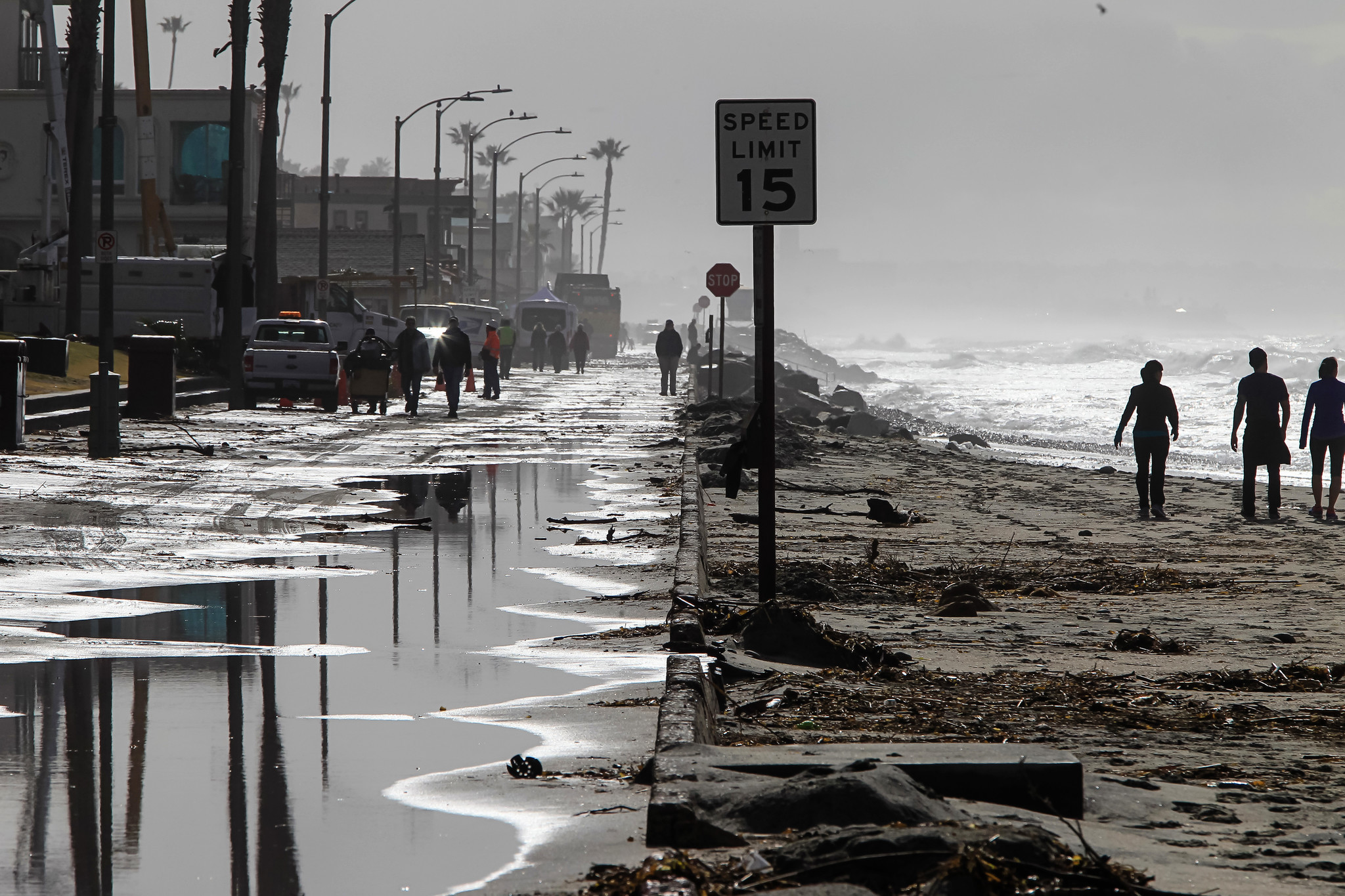 Storm damaged spots along San Diego County coast