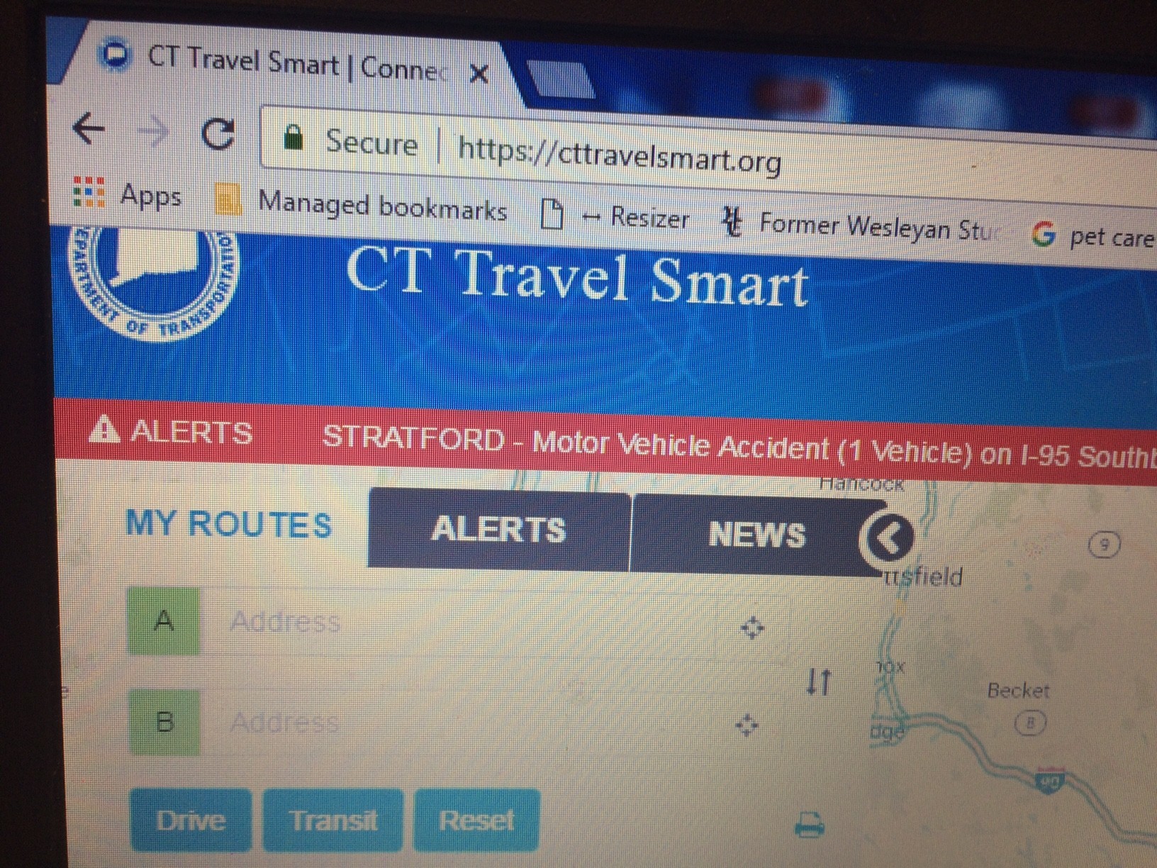 Connecticut DOT Launches CT Travel Smart Site To Help