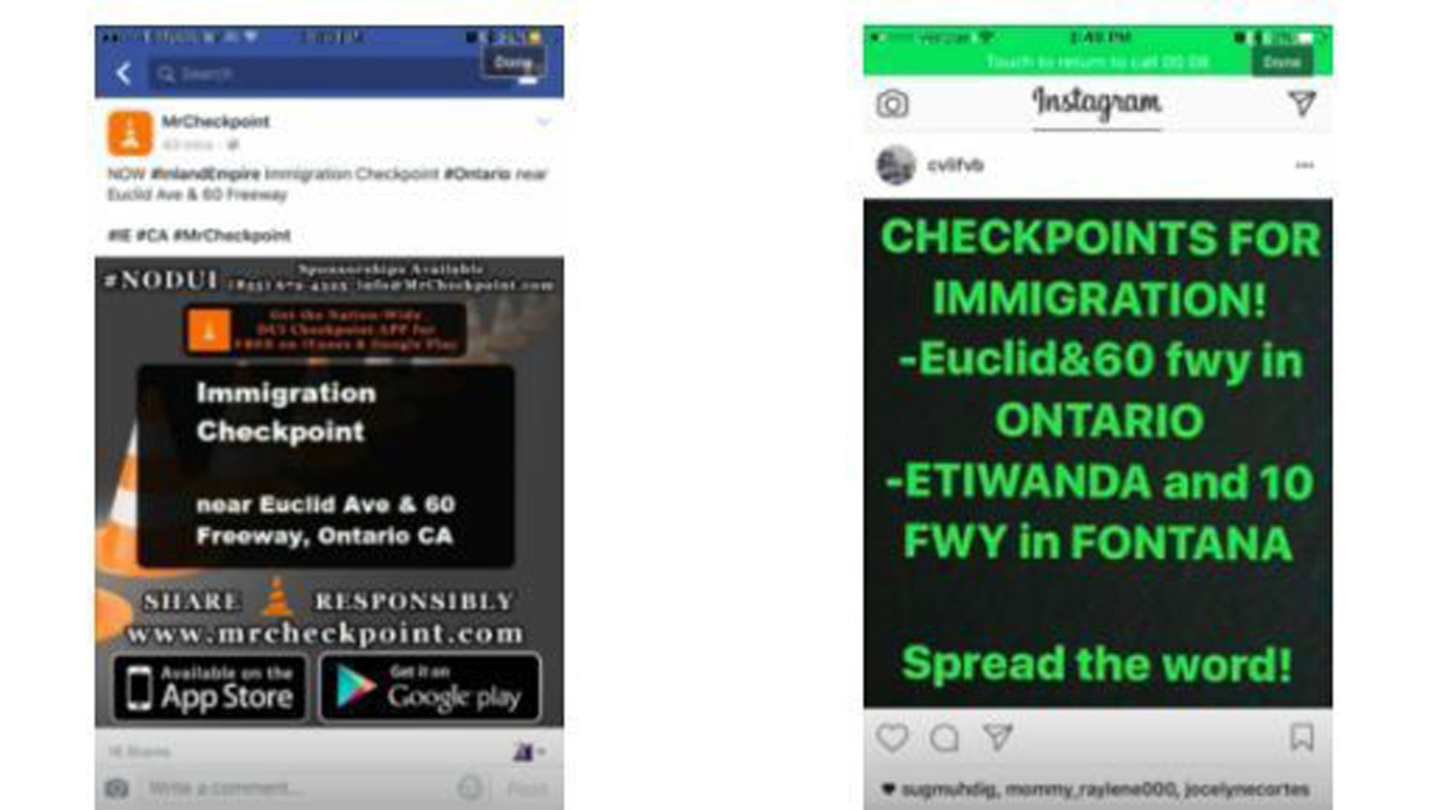Fake news: Social media reports of deportation checkpoints false, designed to cause panic, authorities say - Los Angeles Times