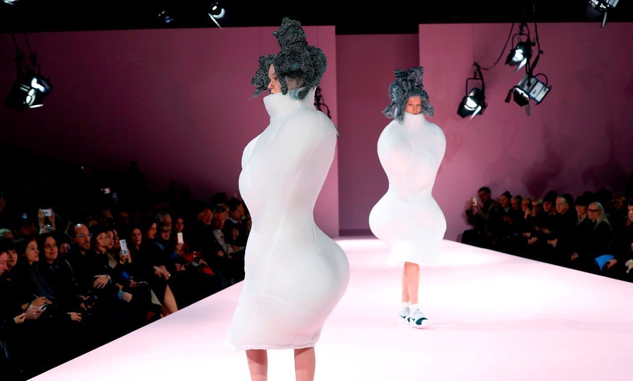 Comme des Garçons' Paris Fashion Week show? It's a riddle wrapped in packing peanuts ...1276 x 768