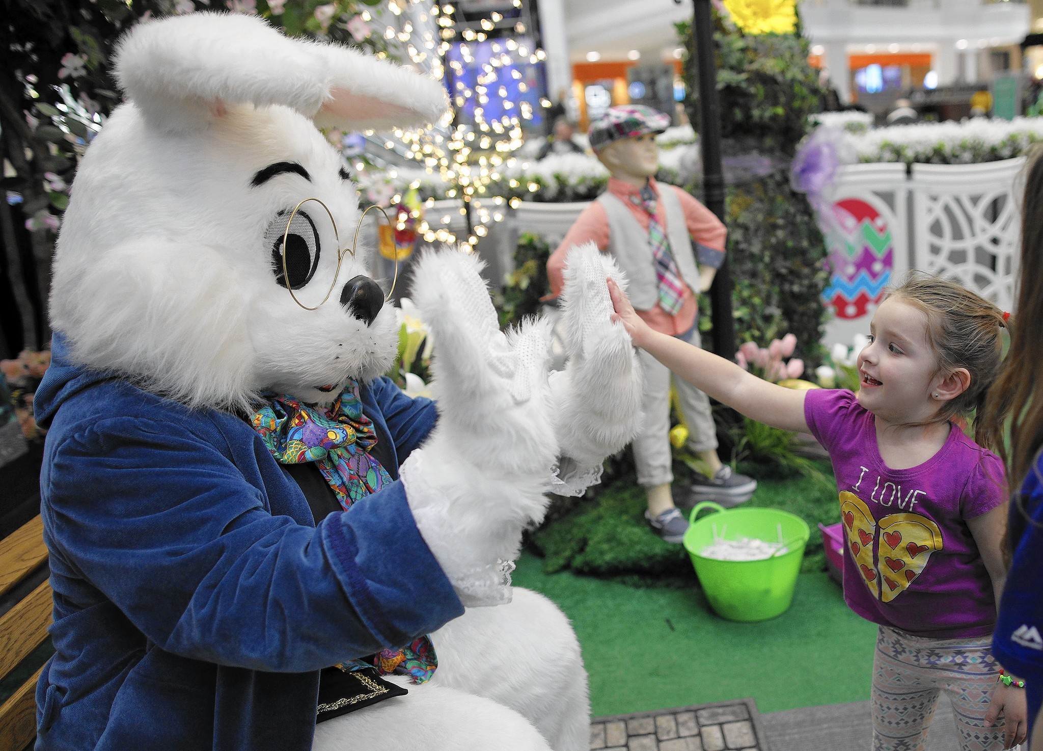 The Easter Bunny will see you now Malls hope holiday hop draws crowds