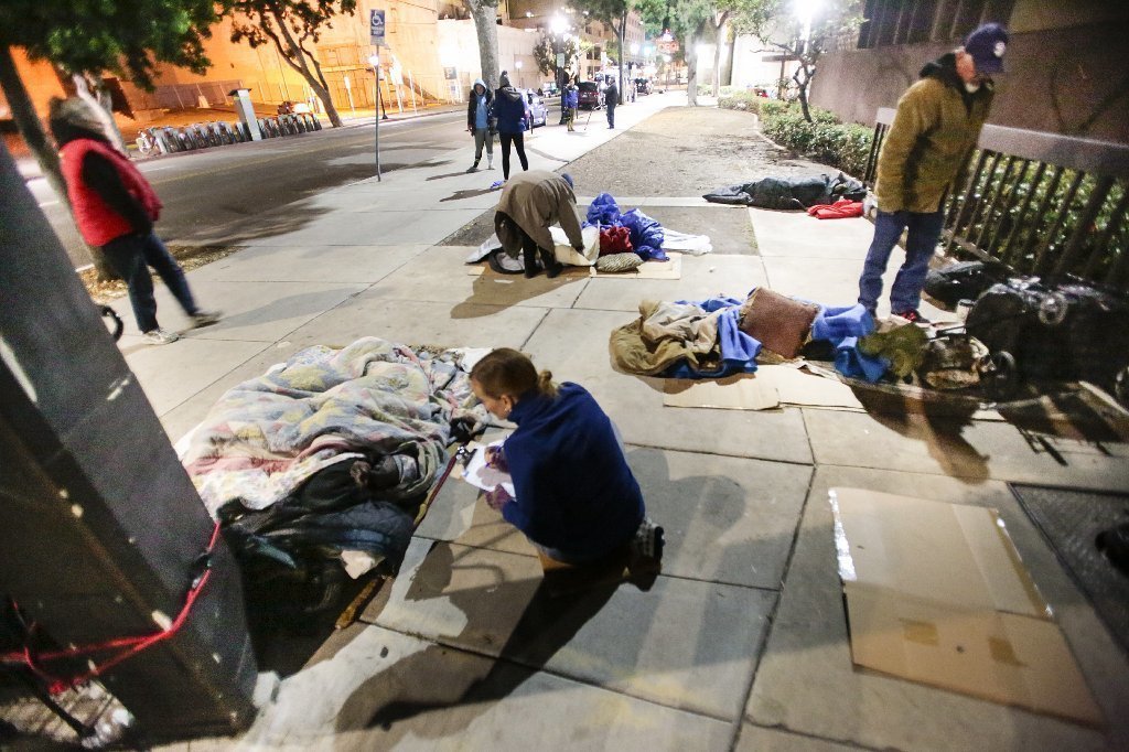 Homeless up 5 percent in the county, skyrockets downtown
