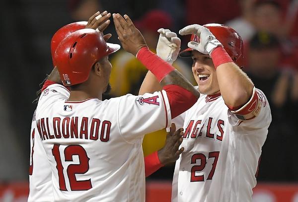 Mike Trout hits 13th home run, leading Angels to fourth win in a row
