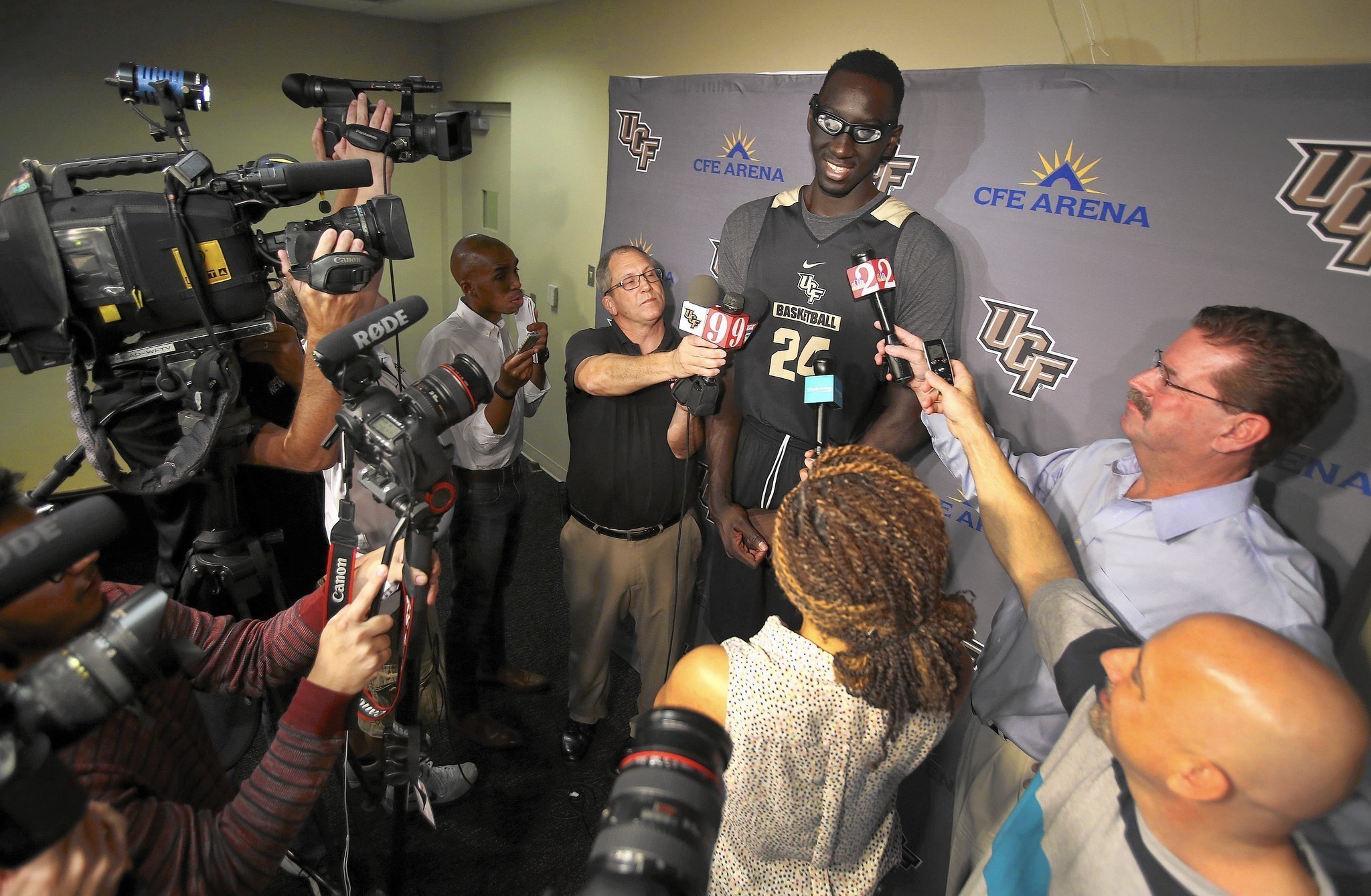 Tacko Fall more confident, focused on UCF basketball after passing on