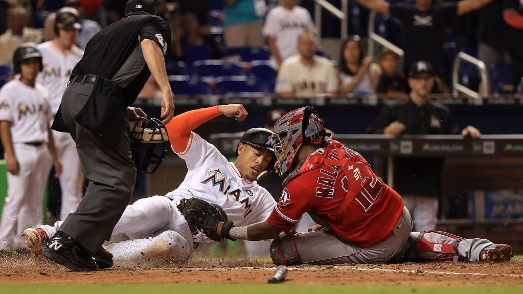 Angels starter Chavez rocked early in 8-5 loss to Marlins