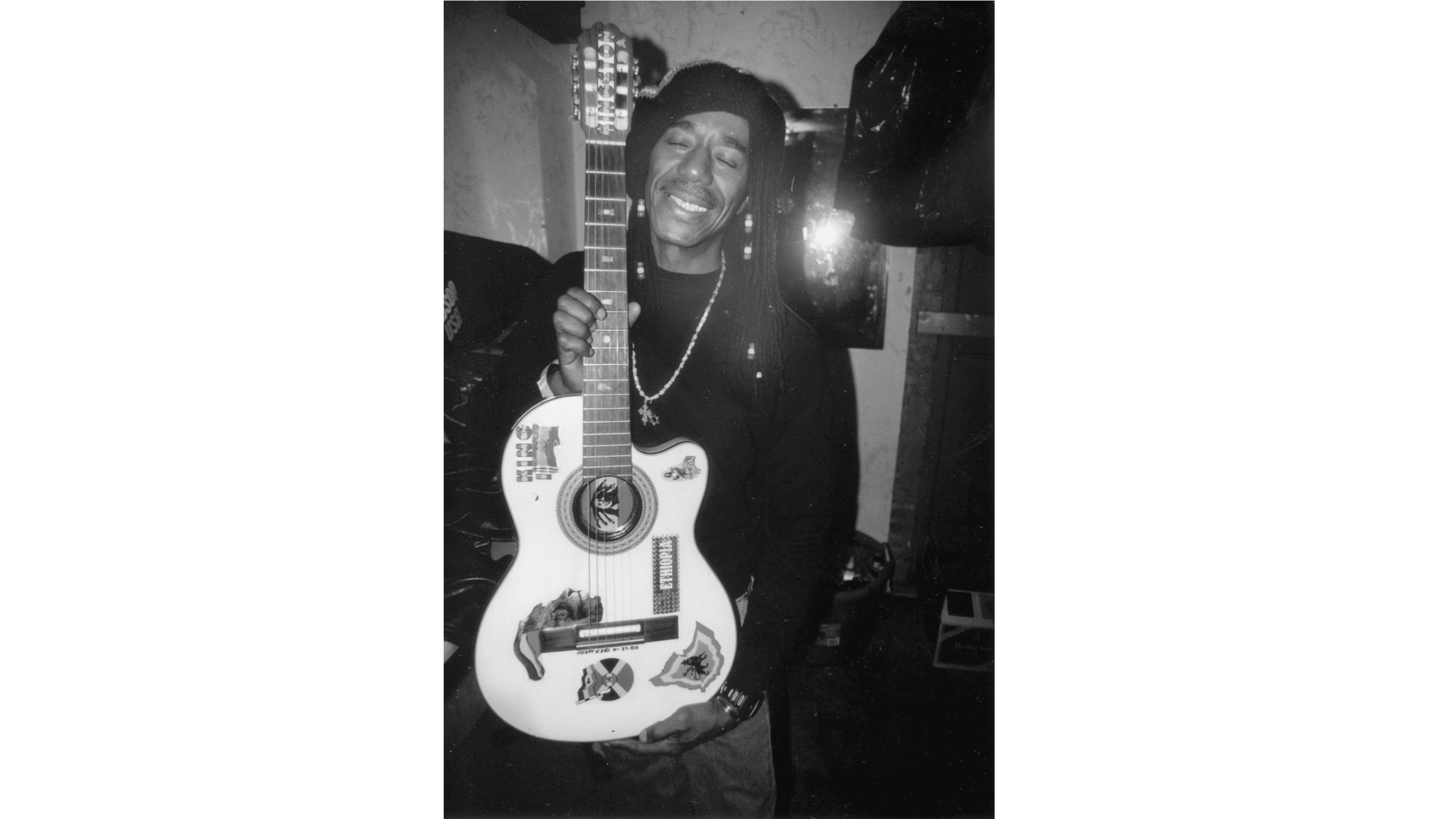 Junior Marvin, Wailers lead guitarist, in Maryland 2000.