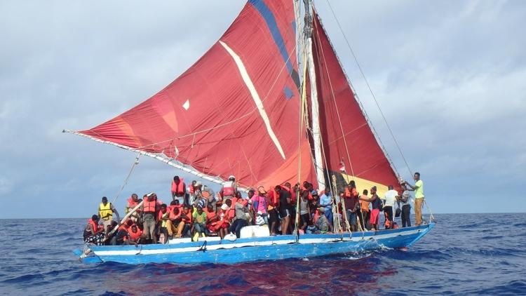 The U.S. Coast Guard returned 102 migrants to Haiti on Wednesday, the largest migrant interdiction i